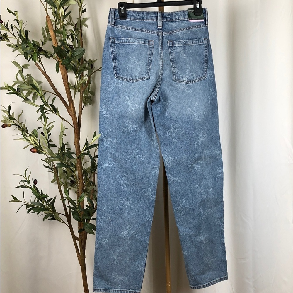 Wild Fable Denim Jeans with Bow Design NWT Sz 2 (B3) - Picture 5 of 11